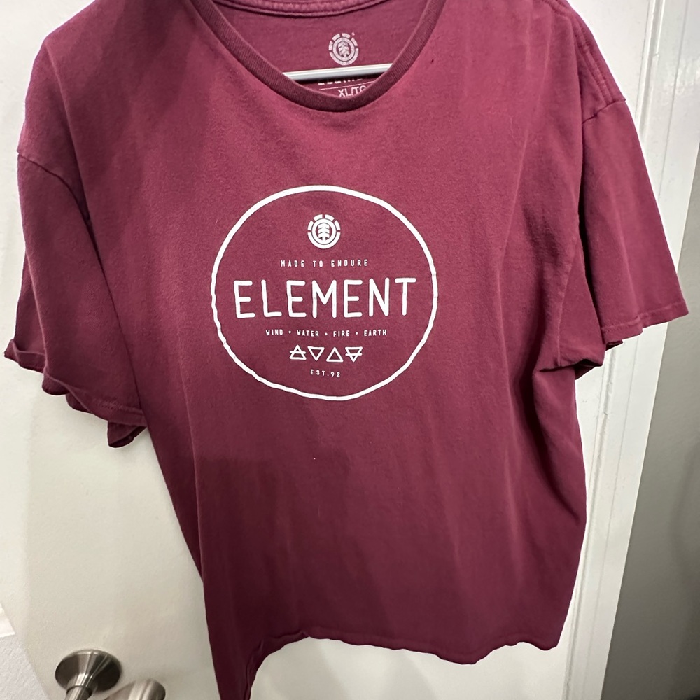 Element Maroon Graphic T-Shirt